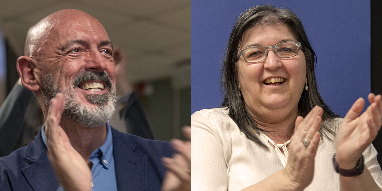 Joaquín Goyache y Esther del Campo, triunfadores de una emocionante noche electoral